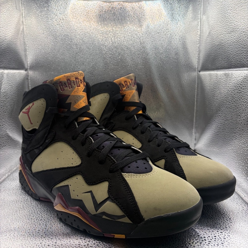 Size 11.5 Nike Air Jordan 7 Retro Black Olive Cherrywood Mens Shoes DN9782-001